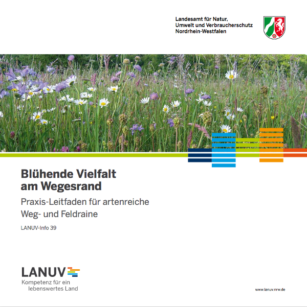 Titelseite Broschüre 'Blühende Vielfalt am Wegesrand'